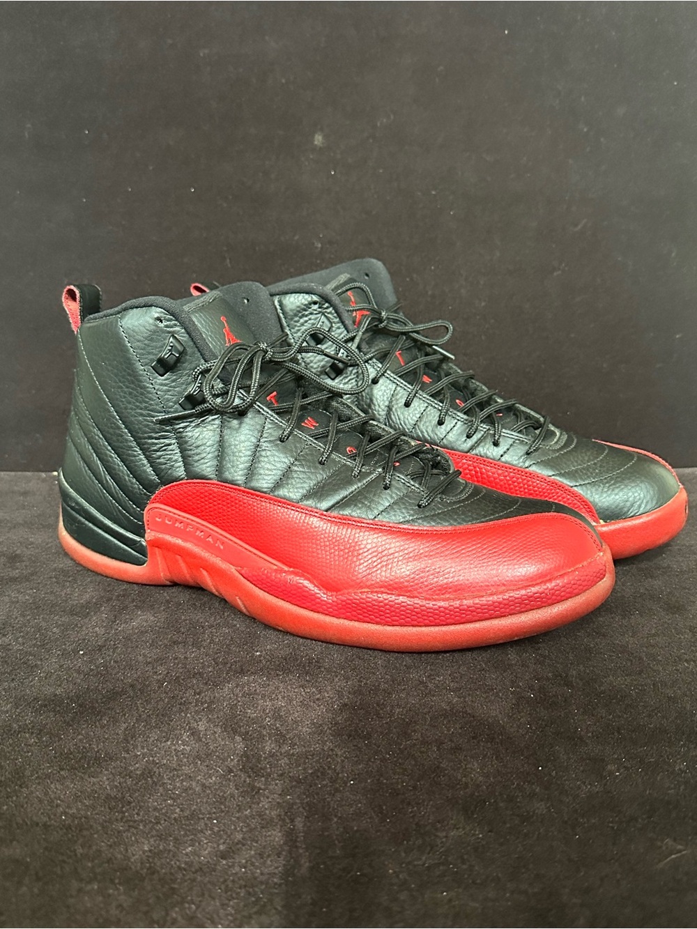 Jordan Air Jordan 12 Retro "Flu Game" Sneakers Black & Red US 13